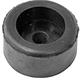 Gummipuffer rund 15 mm schwarz
