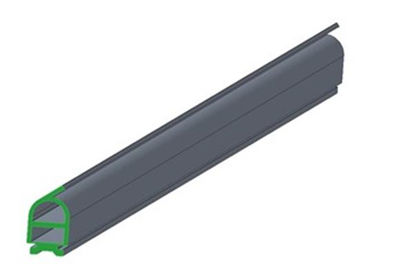 Hebebühne-Gummiprofil 46 x 30 mm mit Lippe