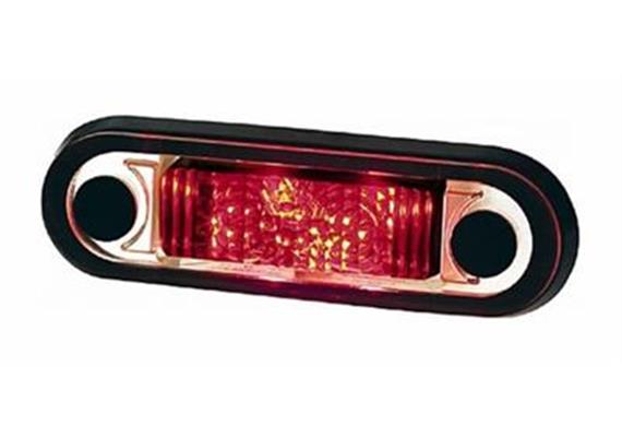 LED-Positionsleuchte transparent leuchtfarbe rot