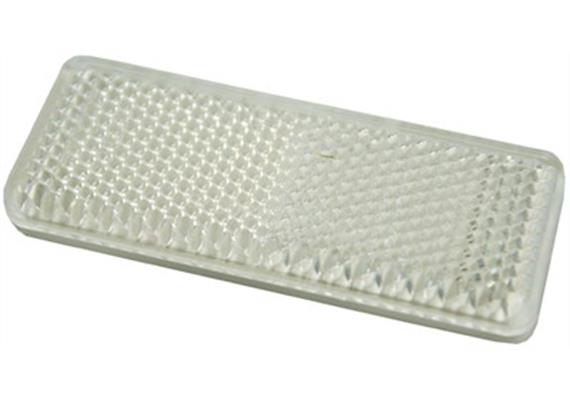 Rückstrahler weiss mit Selbstklebefolie