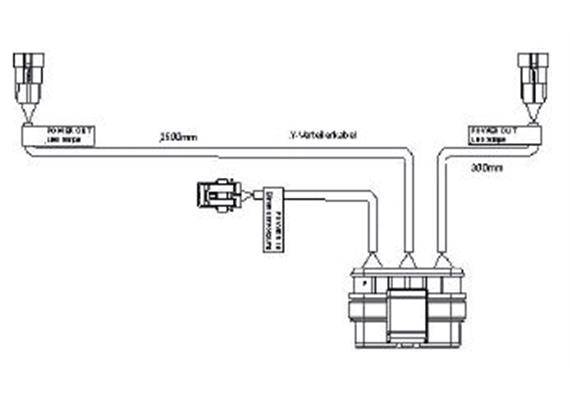Verteilerkabel zu Infrarotsensor Innenbeleuchtung