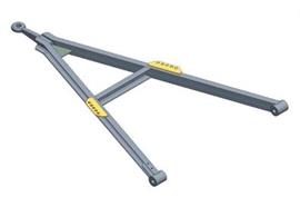 Zugdeichsel N8 1200 mm mit CH-Zugöse