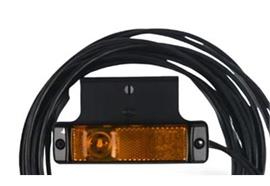 LED Seitenmarkierleuchte 24V orange Hella mit Halterung