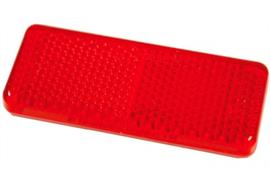 Rückstrahler rot mit Selbstklebefolie